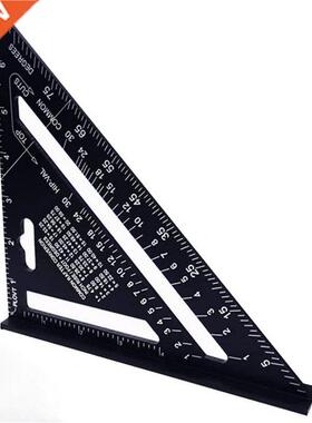 Triangle Ruler 7inch Aluminum Alloy Angle Protractor Speed M