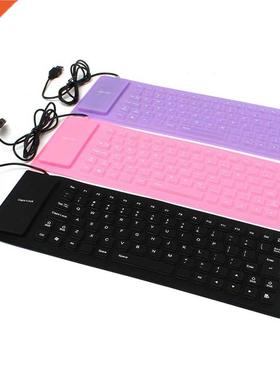 Foldable Keyboard For Laptop Notebook Portable Flexble Sl
