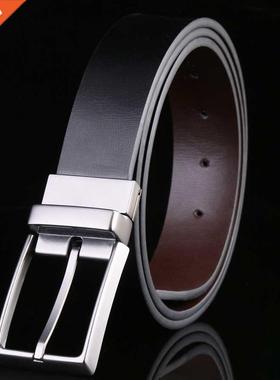 Reversible Men's Belt Designer Luxury Brand Leather Male Bel