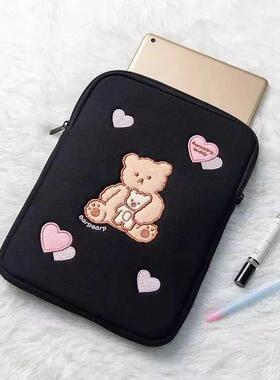 Cartoon Laptop Handbag For Korean Tablet Case INS Bear Cute