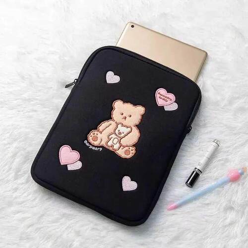 Cartoon Laptop Handbag For Korean Tablet Case INS Bear Cute