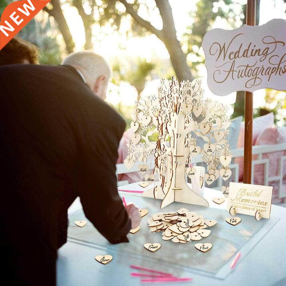 wedding party signing card signature wishing tree guest book