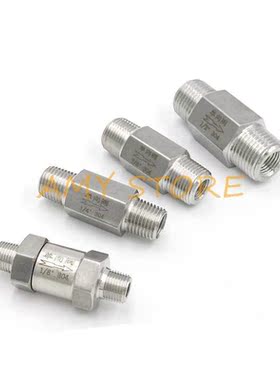 1Pc Male Male BSP Threaded SS304 Stainless Steel Check Valv