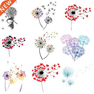 Dandelion Patches Heat Transfer Stickers For Clothes Appliqu