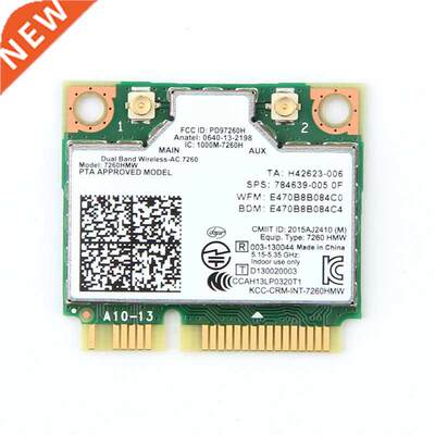 Dual Band Wireless Card Intel 7260 7260ac 7260HMW ac7260 Mi