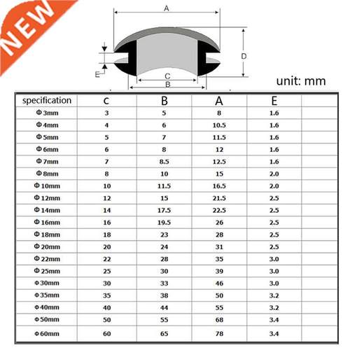 24Pcs/box Rubber Grommet Gasket Kits for Wire Cable Black A