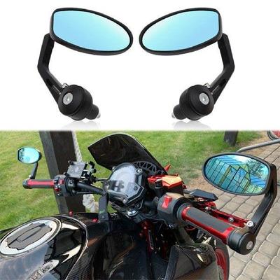 2pcs Motorcycle Rearview Mirror Handlebar Mounted Side