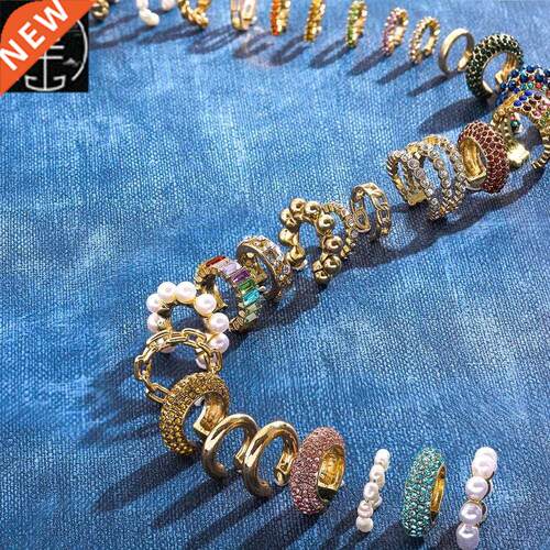 2021 New Fashion Pearl Ear Cuff Bohemia Stackable C Shaped C