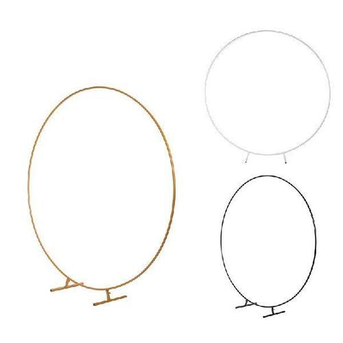 1M 3.28FT Wedding Stand Circle Arch Flower Rack Backdrop