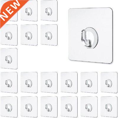 Metal Rods for Hanging Closet Bedroom Transparent Hook Self