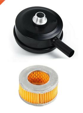 2 PCS Compressor Male Threaded 20mm Air Intake Silencer Filt