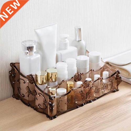 Plastic Makeup Storage Box Carved Butterfly Pattern Make Up