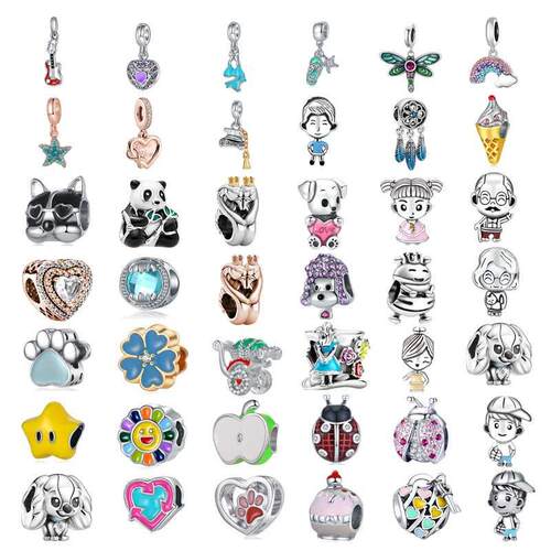 Summer new style Pandora braided rope bracelet colorful bead