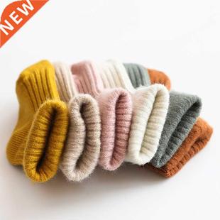 Thicken Baby Kids Socks Autumn Winter Cotton Striped Socks W