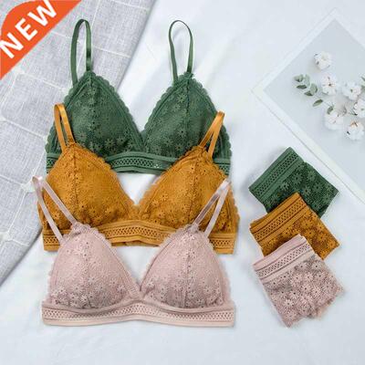 Women Lace Bra Sets Seamless Underwear Backless Vest Sexy Pa