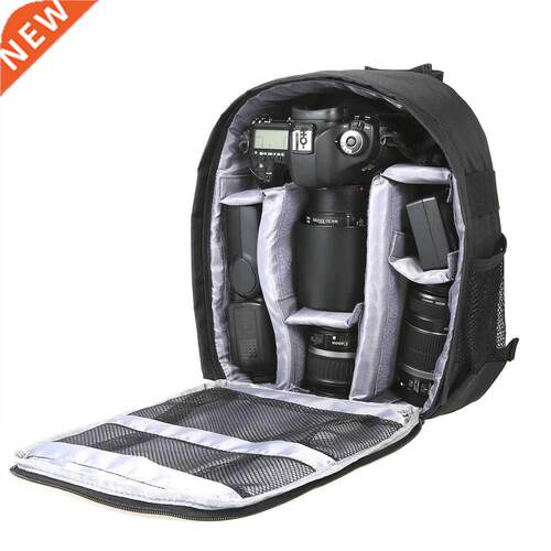 Multi-functionl Cmer Bckpck Video Digitl DSLR Bg Wte