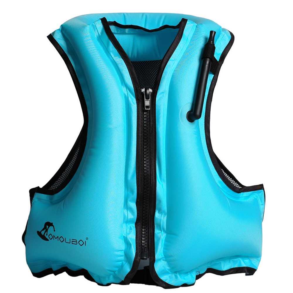 Adult Inflatable Swim Vest Life Jacket for Snorkeling Floati