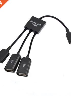 3 In 1 USB OTG Cable Adapter Micro USB Hub USB OTG Adapter F
