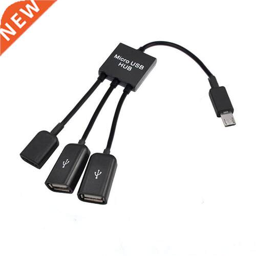 3 In 1 USB OTG Cable Adapter Micro USB Hub USB OTG Adapter F