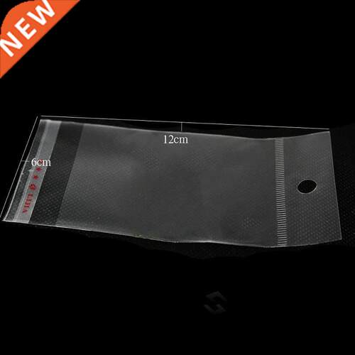 100 pcs Transparent Self Adhesive Seal Plastic Storage Bag O