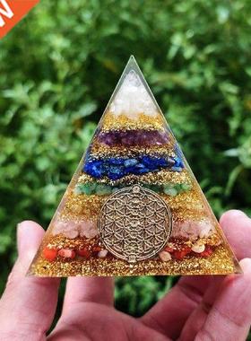 Crystal Pyramid Obsidian Pyramid for Crafts Ornament Home