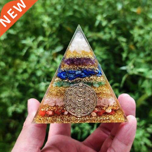 Crystal Pyramid Obsidian Pyramid for Crafts Ornament Home