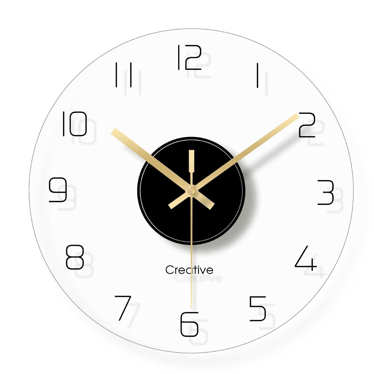 Modern Glass Wall Clock Large Pow Patrol Wall Mirror Decora图片