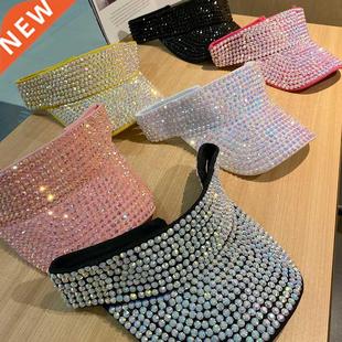 Rhinestone Baseball Caps Female Summer Empty Top Hat Adorabl