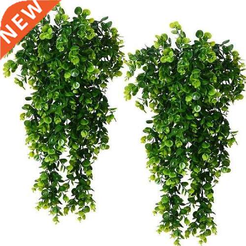 1pc/2pcs Hanging Artificial Vines Faux Plants Eucalyptus