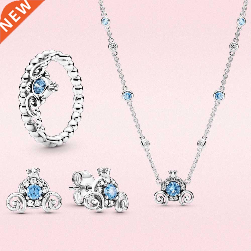 925 silver Earrings Pumpkin Car Crown series Necklace silver