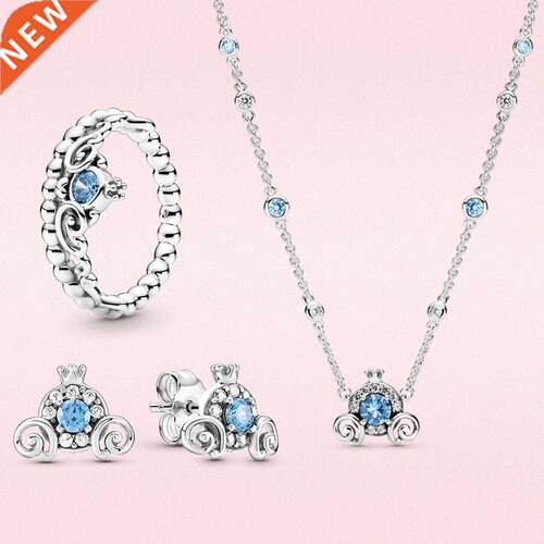 925 silver Earrings Pumpkin Car Crown series Necklace silver