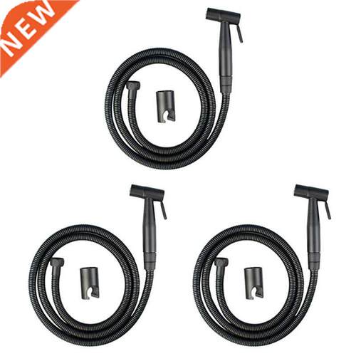3X Black Handheld Toilet Sprayer Stainless Steel Bathroom Bi