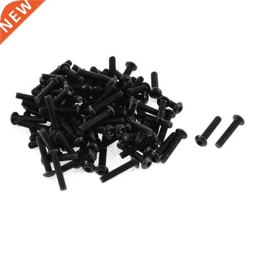 M3x15mm Thread Button Head Hex Socket Cap Screw Bolt 100pcs
