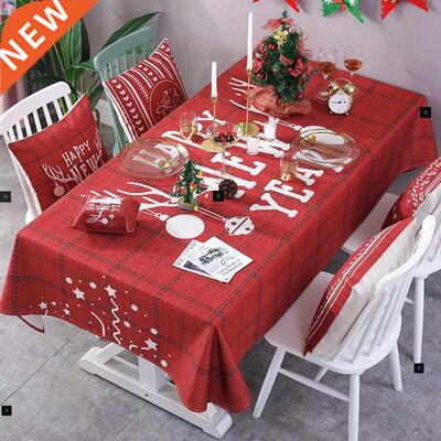 Christmas red New Year tablecloth table decoration cloth
