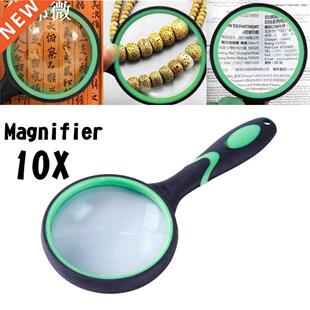 60mm Portable Portable 10X lecture Loupe poignée Loup