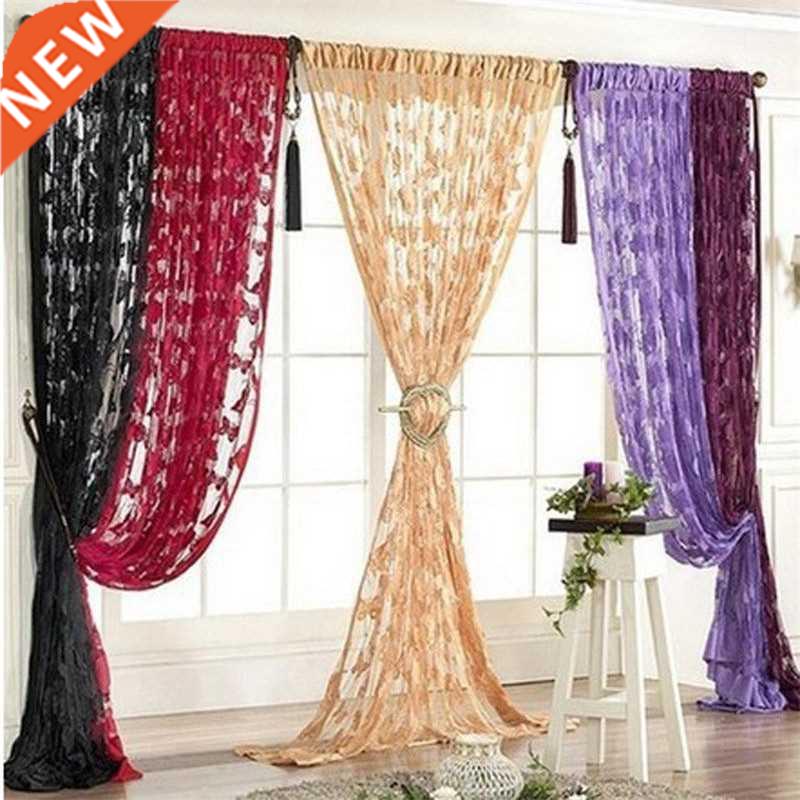 1PC window curtain set living room Window Butterfly Pattern