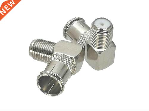 1Pcs F TV Male Plug to F TV Female Jack Slide-on Push-on Rig