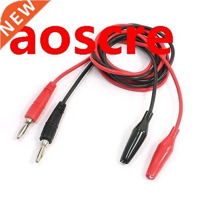 Multimeter Male Banana Plug to Alligator Clamp Clip Probe Te