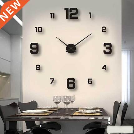 Mini Home Wall Clock 3D  Acrylic Mirror Stickers For Home