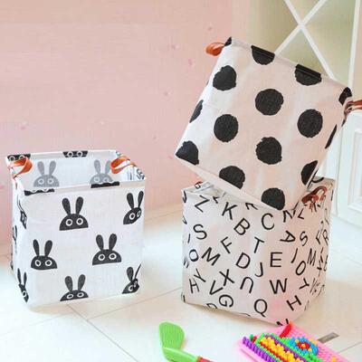 Zerolife x5 Foldable Sundries Laundry Basket Cute Printin