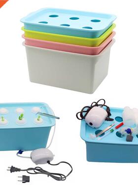 6 Holes Plant Site Hydroponic Garden Pots Planters System In