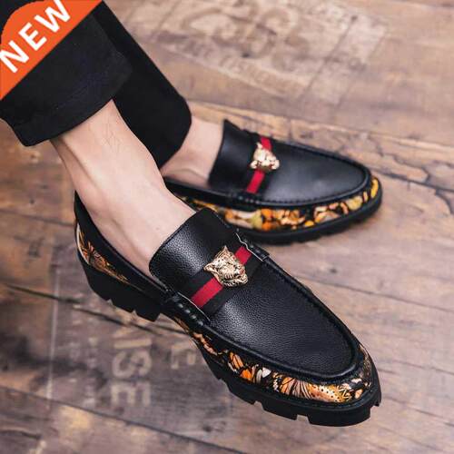 Desgner Leather Shoes Men Casual Luxury Brand Men Loafers S