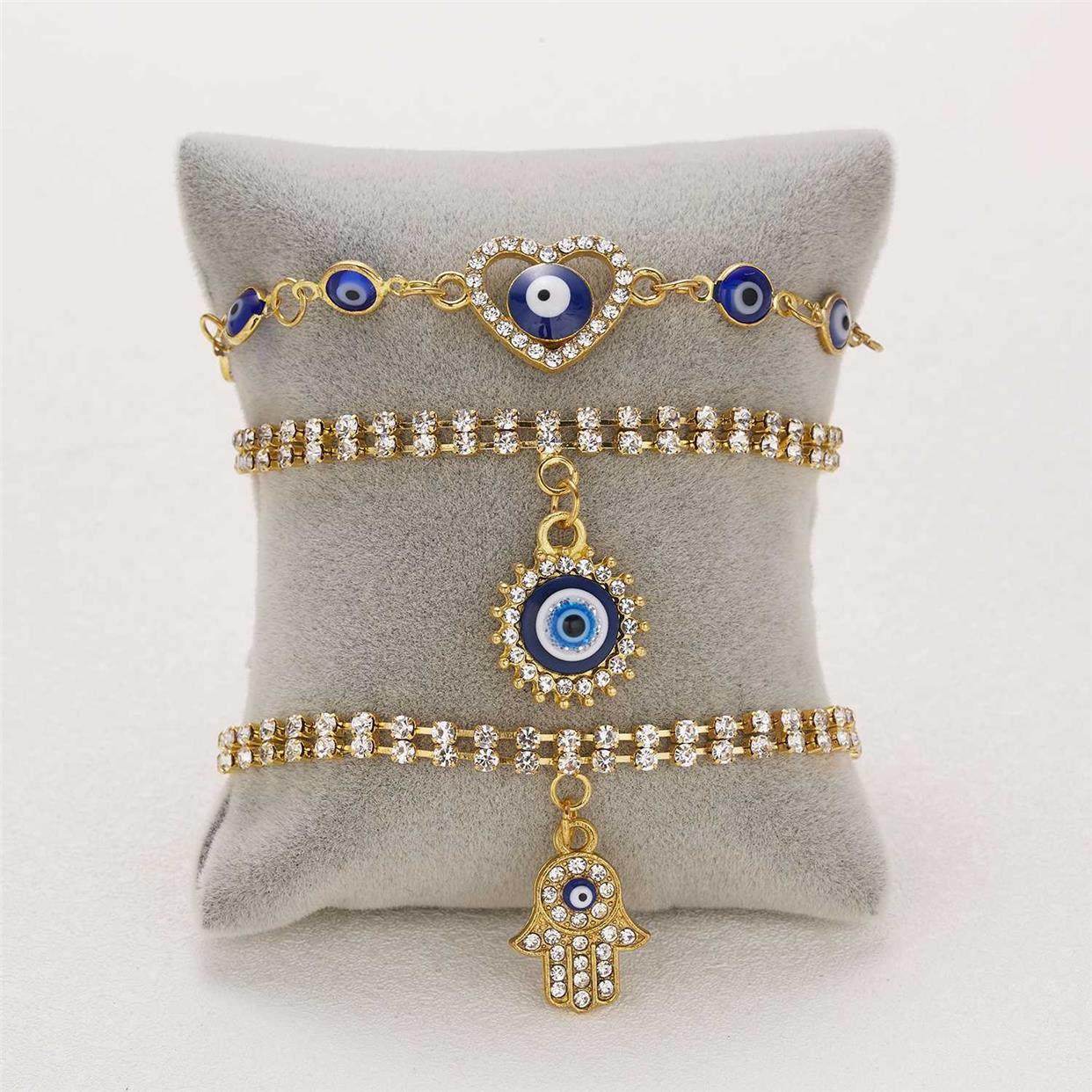 Classic Turkish Evil Eye Bracelet for Women Luxury AAA Cubic
