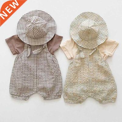 Korean Style Summer Infant Baby Boys Girls Clothes Set Cotto