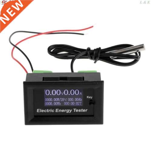 120V 20A Digital DC Voltmeter Current Voltage Meter LCD Ener