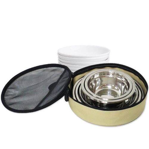 Outdoor Camping Cookware Storage Bag Bowl Plate Pot