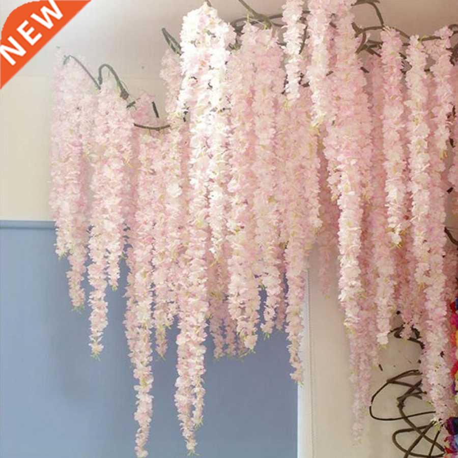 100CM artificial Cherry blossom vine silk flowers Sakura for 饰品/流行首饰/时尚饰品新 首饰展示架 原图主图