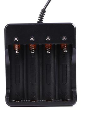 Black Color Power Charger 3.7V 9800mAh 4x 18650 Li-ion Recha