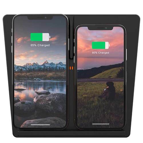 Easy Install Portable Phone Car Wireless Charger Pad Mat Bla