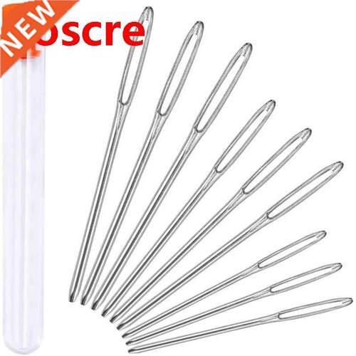 9 PCS Large Eye Blunt Sewing Stitch Needles Handmade Leathe